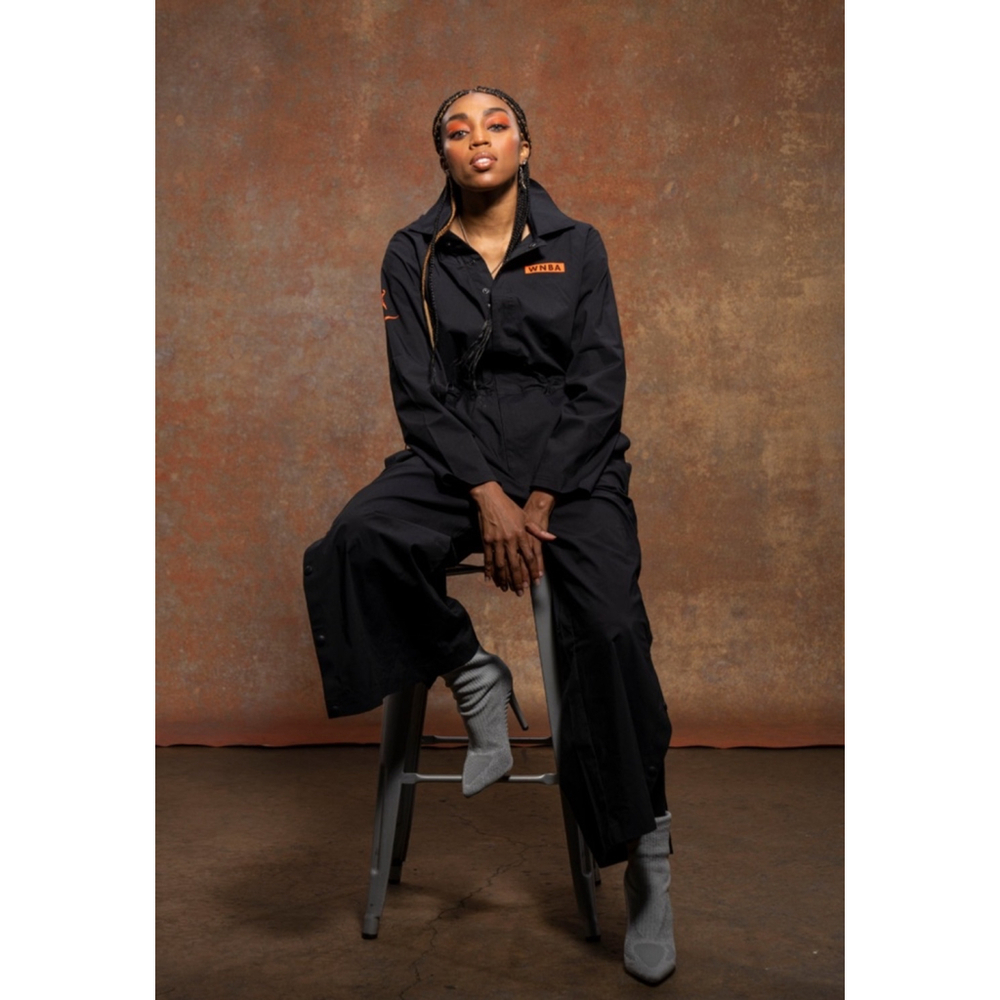 Nike WNBA Coverall Jumpsuit Black Size Small